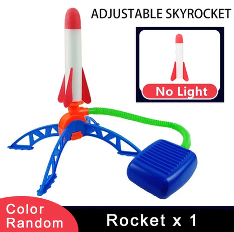 Kids Toy Rocket Launcher Foot Pump Soaring Rocket Toys Child Foam