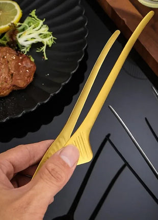 Stainless Steel Precision Kitchen Tongs Tweezers Non-slip Heat