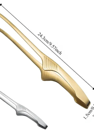 Stainless Steel Precision Kitchen Tongs Tweezers Non-slip Heat