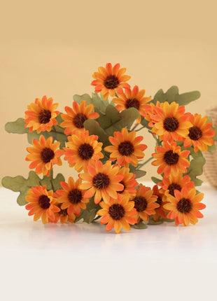 21 Heads Artificialflower Autumn Silk Daisy Bouquet Decor Vase Home