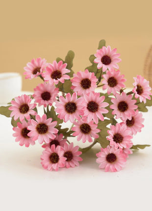 21 Heads Artificialflower Autumn Silk Daisy Bouquet Decor Vase Home