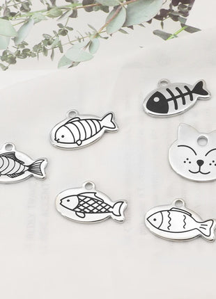 Cute Cat Tag Small Dog ID Tags Free Engraved Name Cats Kitten Name Tag