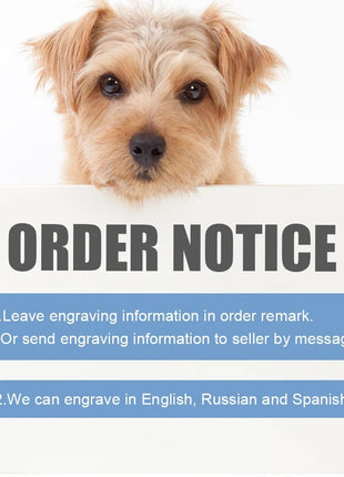 Customized Printed Pet Collar Nylon Dog Collar Personalized Free