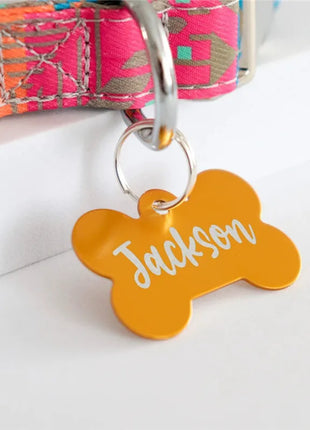 Personalized Pet ID Tag Dog Cat Nameplate Address Number Aluminum
