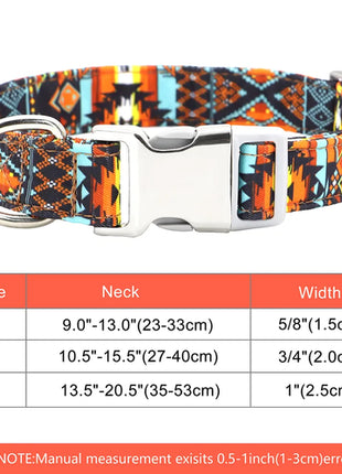 Personalized Nylon Dog Collar Customized Pet Collar Engraved ID Tag