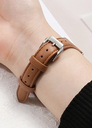 Leather Slim Strap for Apple Watch Band 44mm 40mm 41mm 45mm 38mm 42mm