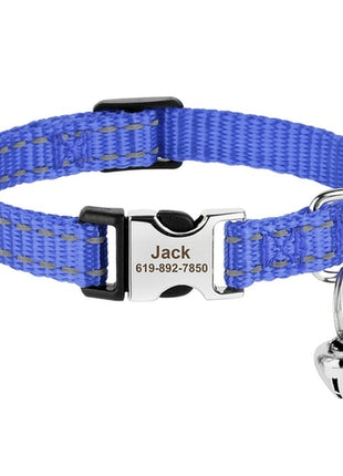 Personalized Printed Cat Collar Adjustable Kitten Puppy Collars With