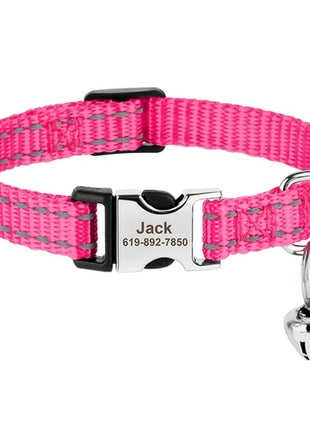 Personalized Printed Cat Collar Adjustable Kitten Puppy Collars With