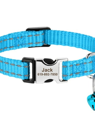 Personalized Printed Cat Collar Adjustable Kitten Puppy Collars With