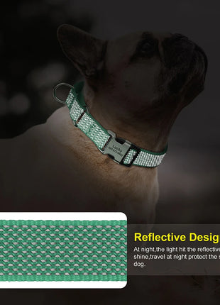 Custom Dog Martingale Collar Nylon Reflective Dog Collars With
