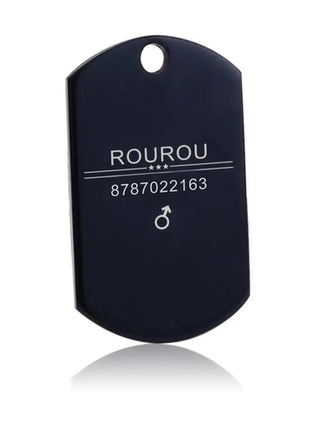 Free Engraving Pet ID Tag Stainless Steel Dog Cat Name Tags Collar