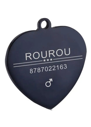 Free Engraving Pet ID Tag Stainless Steel Dog Cat Name Tags Collar