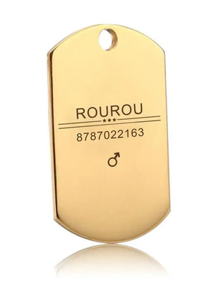 Free Engraving Pet ID Tag Stainless Steel Dog Cat Name Tags Collar