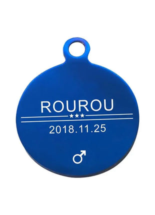 Free Engraving Pet ID Tag Stainless Steel Dog Cat Name Tags Collar