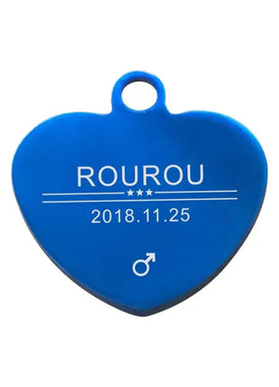 Free Engraving Pet ID Tag Stainless Steel Dog Cat Name Tags Collar