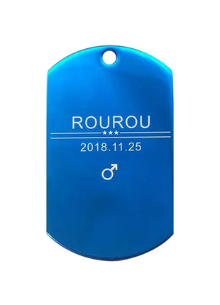 Free Engraving Pet ID Tag Stainless Steel Dog Cat Name Tags Collar