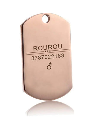 Free Engraving Pet ID Tag Stainless Steel Dog Cat Name Tags Collar