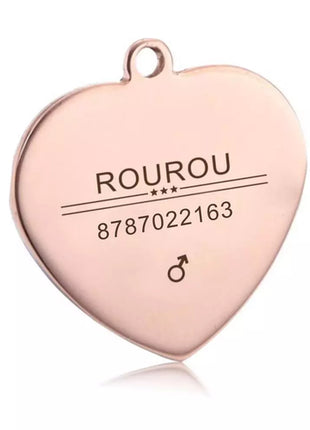 Free Engraving Pet ID Tag Stainless Steel Dog Cat Name Tags Collar