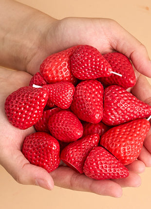 3D Strawberry Aromatherapy Candle Silicone Mold DIY Handmade Romantic
