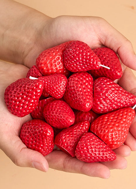 3D Strawberry Aromatherapy Candle Silicone Mold DIY Handmade Romantic