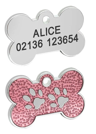 Personalized Dog Tags Engraved Cat Puppy Pet ID Name Collar Tag