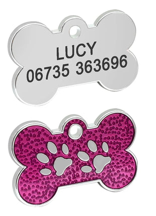 Personalized Dog Tags Engraved Cat Puppy Pet ID Name Collar Tag