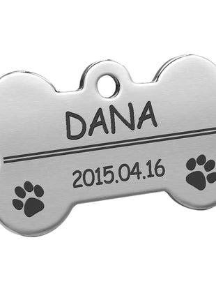 Personalized Dog Tags Engraved Cat Puppy Pet ID Name Collar Tag