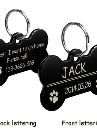Personalized Dog Tags Engraved Cat Puppy Pet ID Name Collar Tag