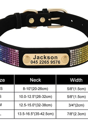 Personalized Dog Collar Bling Customized Anti lost Pet ID Collar