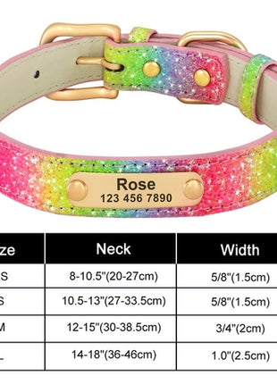 Personalized Dog Collar Bling Customized Anti lost Pet ID Collar
