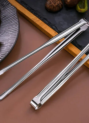 Stainless Steel Grill Tongs Food Clip BBQ Steak Clip Bread Tong