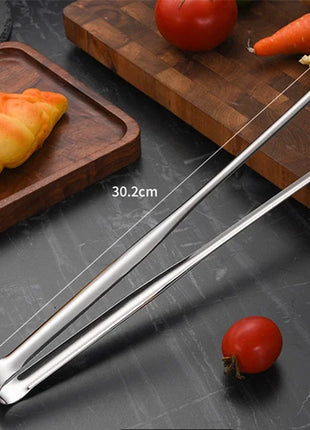 Stainless Steel Grill Tongs Food Clip BBQ Steak Clip Bread Tong
