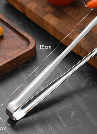 Stainless Steel Grill Tongs Food Clip BBQ Steak Clip Bread Tong