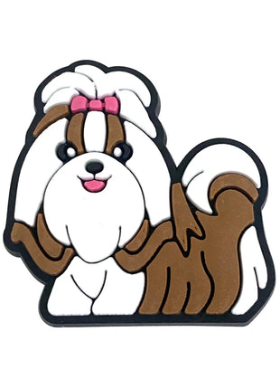 1Pcs PVC Pink Heart Shoe Charms Cute Animal Shoe Decorations Pins for