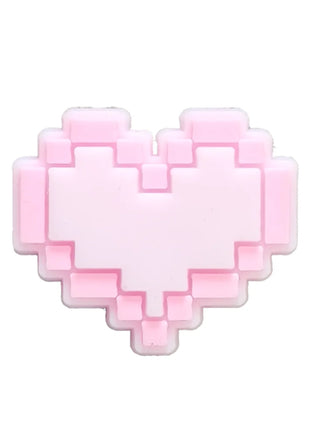 1Pcs PVC Pink Heart Shoe Charms Cute Animal Shoe Decorations Pins for