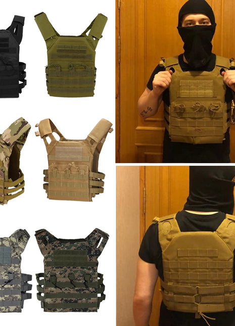 Tactical Vest Waterproof Outdoor Body Armor Lightweight JPC Molle