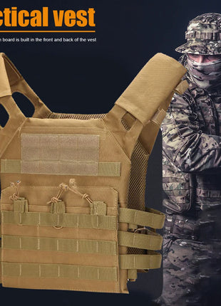 Tactical Vest Waterproof Outdoor Body Armor Lightweight JPC Molle