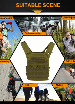 Tactical Vest Waterproof Outdoor Body Armor Lightweight JPC Molle