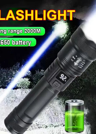 High Power Led Flashlight Self Defense Tools Usb Rechargeable