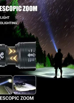 High Power Led Flashlight Self Defense Tools Usb Rechargeable