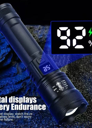 High Power Led Flashlight Self Defense Tools Usb Rechargeable