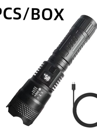 High Power Led Flashlight Self Defense Tools Usb Rechargeable