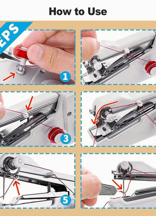 Mini Handheld Sewing Machine, Quick Sewing Portable Sewing Machine,