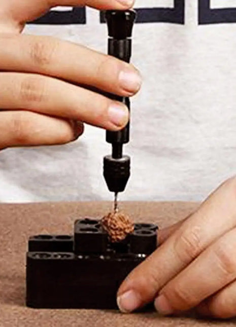 Mini Tool Set with Black Hand Twist Drill 10Pcs Fried Dough Twists