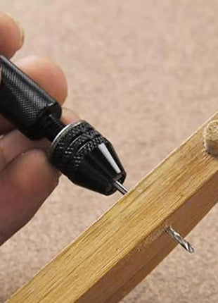 Mini Tool Set with Black Hand Twist Drill 10Pcs Fried Dough Twists
