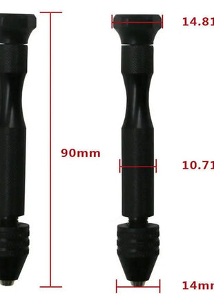 Mini Tool Set with Black Hand Twist Drill 10Pcs Fried Dough Twists