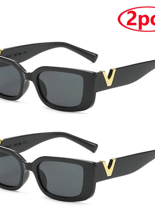 Fashion Rectangle Sunglasses Women Luxury Brand Vintage Small Frame