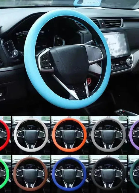 Car Silicone Steering Wheel Cover Summer Universal Elastic Glove Cover