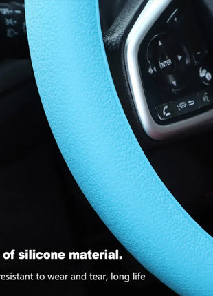 Car Silicone Steering Wheel Cover Summer Universal Elastic Glove Cover