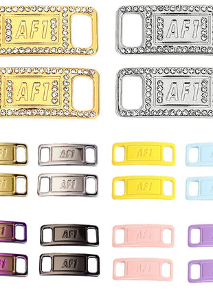 1Pair AF1 Diamond Shoe Charms Fashion Laces Buckle Quality Metal